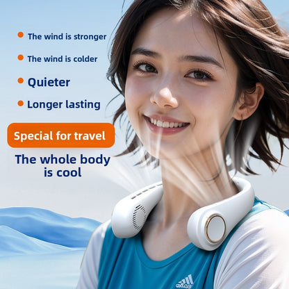 Portable USB Rechargeable Hanging Neck Fan