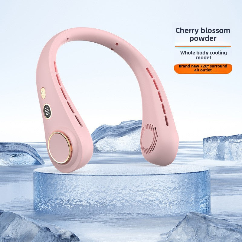 Portable USB Rechargeable Hanging Neck Fan
