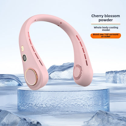 Portable USB Rechargeable Hanging Neck Fan