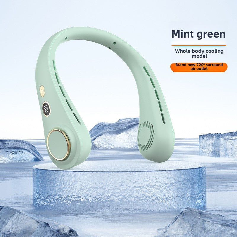 Portable USB Rechargeable Hanging Neck Fan